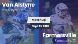 Matchup: Van Alstyne High vs. Farmersville  2020