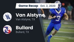 Recap: Van Alstyne  vs. Bullard  2020
