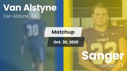 Matchup: Van Alstyne High vs. Sanger  2020