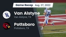 Recap: Van Alstyne  vs. Pottsboro  2022