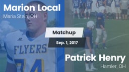 Matchup: Marion Local High vs. Patrick Henry  2017