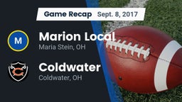 Recap: Marion Local  vs. Coldwater  2017