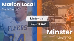 Matchup: Marion Local High vs. Minster  2017