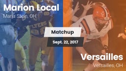 Matchup: Marion Local High vs. Versailles  2017