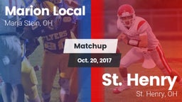 Matchup: Marion Local High vs. St. Henry  2017