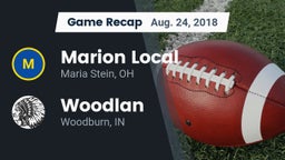 Recap: Marion Local  vs. Woodlan  2018