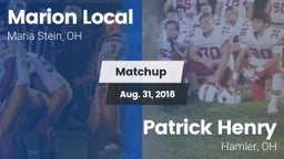 Matchup: Marion Local High vs. Patrick Henry  2018