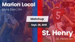 Matchup: Marion Local High vs. St. Henry  2018