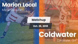 Matchup: Marion Local High vs. Coldwater  2018