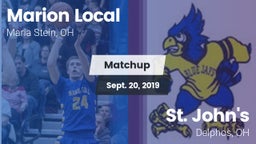 Matchup: Marion Local High vs. St. John's  2019