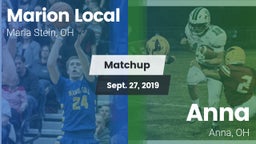 Matchup: Marion Local High vs. Anna  2019