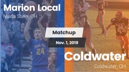 Matchup: Marion Local High vs. Coldwater  2019