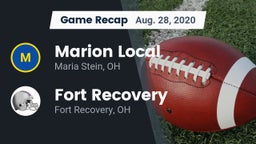 Recap: Marion Local  vs. Fort Recovery  2020