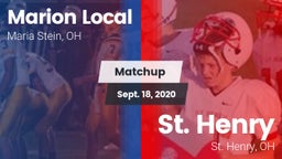 Matchup: Marion Local High vs. St. Henry  2020