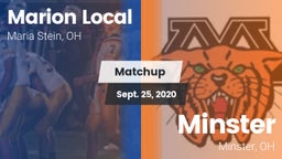 Matchup: Marion Local High vs. Minster  2020