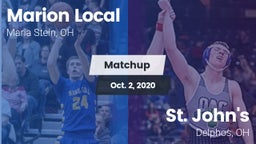 Matchup: Marion Local High vs. St. John's  2020