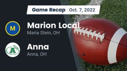 Recap: Marion Local  vs. Anna  2022