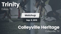 Matchup: Trinity  vs. Colleyville Heritage  2016