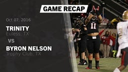 Recap: Trinity  vs. Byron Nelson  2016