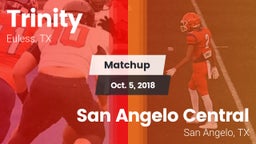 Matchup: Trinity  vs. San Angelo Central  2018