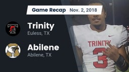 Recap: Trinity  vs. Abilene  2018