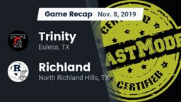 Recap: Trinity  vs. Richland  2019