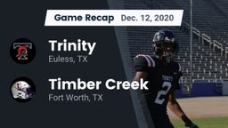 Recap: Trinity  vs. Timber Creek  2020