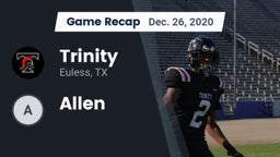 Recap: Trinity  vs. Allen  2020