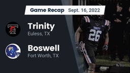 Recap: Trinity  vs. Boswell   2022