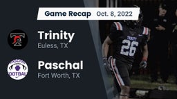 Recap: Trinity  vs. Paschal  2022