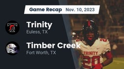 Recap: Trinity  vs. Timber Creek  2023