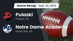 Recap: Pulaski  vs. Notre Dame Academy 2019