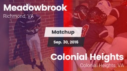 Matchup: Meadowbrook vs. Colonial Heights  2016