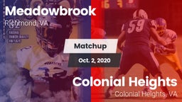 Matchup: Meadowbrook vs. Colonial Heights  2020