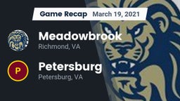 Recap: Meadowbrook  vs. Petersburg  2021