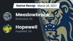 Recap: Meadowbrook  vs. Hopewell  2021