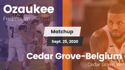 Matchup: Ozaukee  vs. Cedar Grove-Belgium  2020