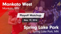 Matchup: Mankato West High vs. Spring Lake Park  2016