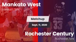Matchup: Mankato West High vs. Rochester Century  2020