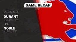 Recap: Durant  vs. Noble  2016