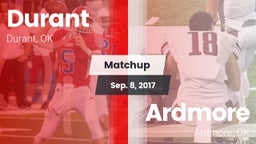 Matchup: Durant  vs. Ardmore  2017
