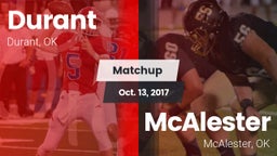 Matchup: Durant  vs. McAlester  2017
