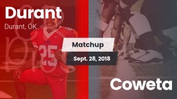 Matchup: Durant  vs. Coweta  2018