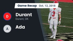 Recap: Durant  vs. Ada  2018
