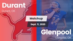 Matchup: Durant  vs. Glenpool  2020