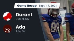 Recap: Durant  vs. Ada  2021