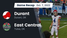 Recap: Durant  vs. East Central  2022