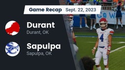 Recap: Durant  vs. Sapulpa  2023