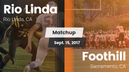 Matchup: Rio Linda High vs. Foothill  2017