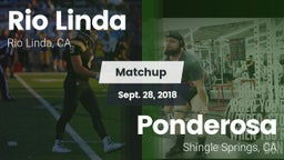 Matchup: Rio Linda High vs. Ponderosa  2018